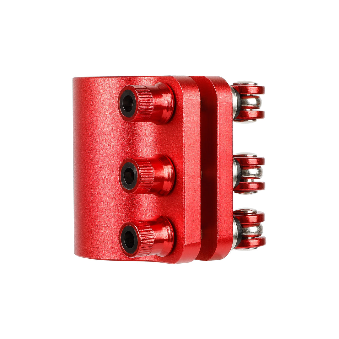 Morsetto rosso con 3 blocchi per monopattino Kaabo Mantis 10 Kaabo 3 fori rinforzati per bloccaggio per Kaabo Mantis 10 Morsetto Clip Blocco Asta Rinforza Sicurezza Estesa Blocco Pieghevole Supporto