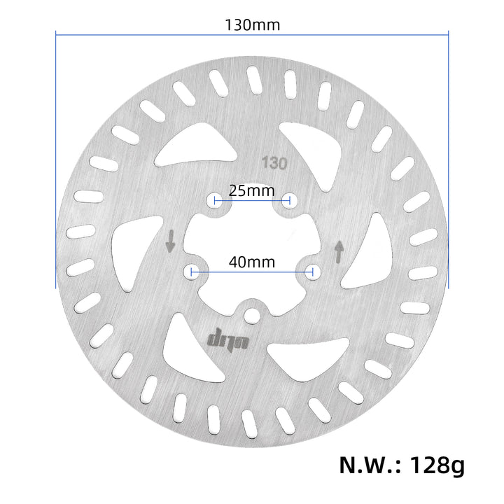 ULIP 130mm Disc Brake Rotors with 5-hole Brake Disc for Xiaomi 4 Pro Electric Scooter