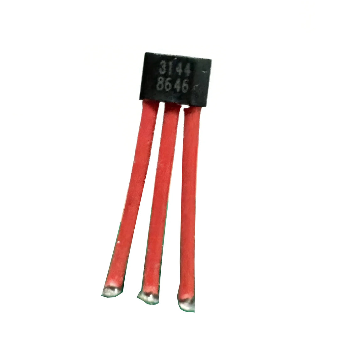 Red 3144 Electrocar Motor Hall Sensor 3144 with High Temperature Insulation Sleeve Hall Element Switch Sensor Imported Chips