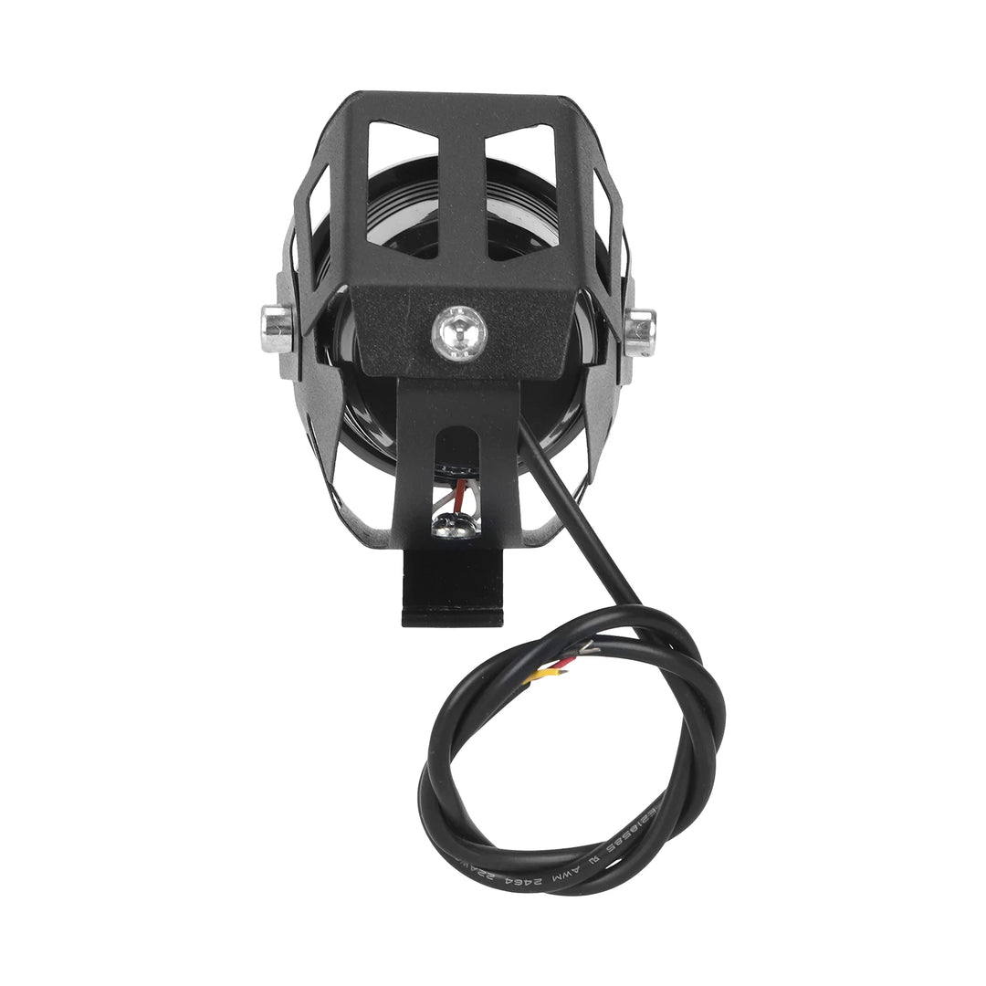 Faro anteriore a LED U7 con cerchio rosso per E-bike Mini Fari a LED per moto U7 Lampadine per fari Moto Universali 1200LM Fari fendinebbia spot