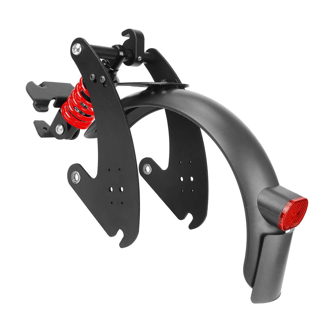 Sospensione posteriore nero-rosso V2 per scooter G30 Max con brevetto Max G30LP G30LE G30E Sospensione posteriore Ammortizzatore posteriore con parafango posteriore con portatarga e luci posteriori ingrandite