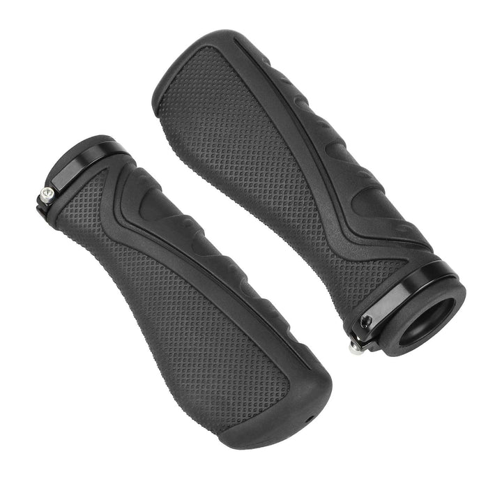 Black 1 Pair Of Mountain Bike Shock-Absorbing And Anti Slip Handle Cover With Locking Ring Durable Grip 22mm Tube Shock-Absorbing And Anti Slip Handle Cover For Mountain Bike Inokim Ox Oxo Zero 8x 10x 11x Kugoo m4 Pro g-Booster Electric Scooter