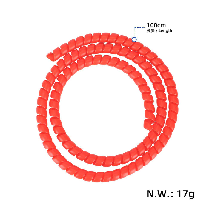 Tubo di protezione avvolgente da 8 mm 1 m, rosso, per cavo monopattino elettrico ZERO 8 10 10X DT3 DT Thunder KAABO KUGOO NINEBOT Skateboard. Guaina protettiva antipiega per cavo, avvolgicavo a spirale, tubo protettivo.