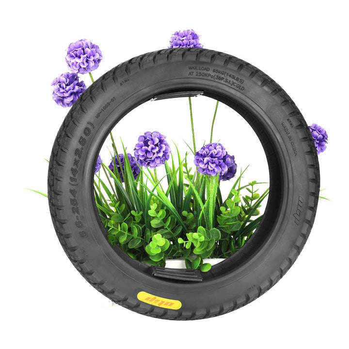 Ulip 66-254(14*2.5) Off-Road Tubeless Tire Pneumatic Wheel Tire For 14 Inch Electric Bicycle Electric Bicycle Wheels 14*2.50 Tires14x2.5(66-254) Off-Road Vacuum Tire Electric Vehicle 14 Inch Thick Off-Road Tire