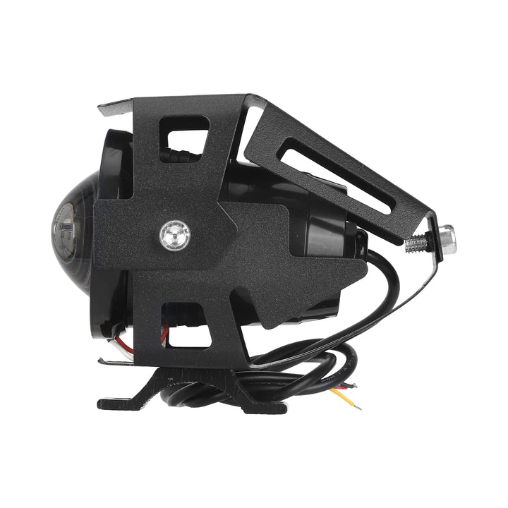 Faro anteriore a LED U7 con cerchio rosso per E-bike Mini Fari a LED per moto U7 Lampadine per fari Moto Universali 1200LM Fari fendinebbia spot
