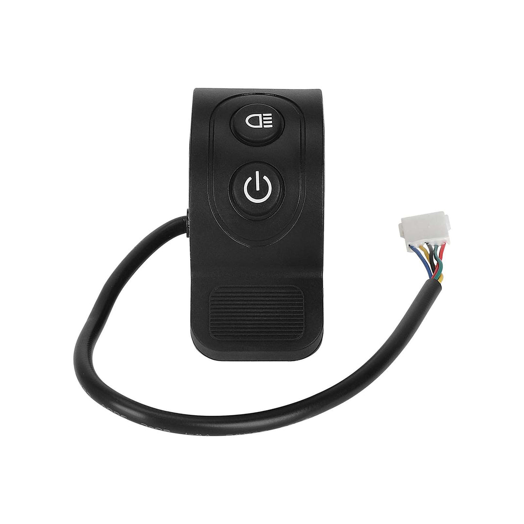 Acceleratore Black Power con interruttore luce per monopattini HX X6X7X8 Acceleratore per monopattino elettrico HX X8 Interruttore Accendi/Spegni Lampada Pulsante Controllo acceleratore a pollice Parti Accessori