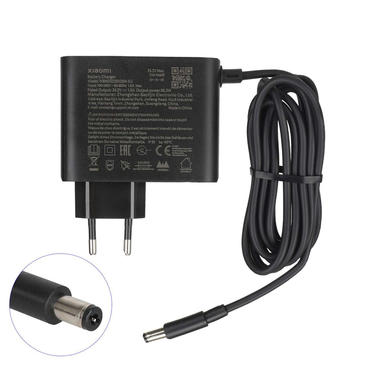 Original 24.2V1.5A Charger with DC2.1 Head EU Plug Li-ion Battery Charger for Electric Bike Bicycle Kick Scooter with DC2.1 Plug Smart Charger for Xiaomi 4 Lite 2nd Gen Xiaomi 6 Electric Scooter