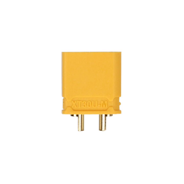 Connettore maschio Amass XT30U-M XT30U potenziato con spinotti a banana placcati in oro AMS XT30U-M Connettore maschio giallo Presa per aviazione ad alta corrente Connettore Amass XT30