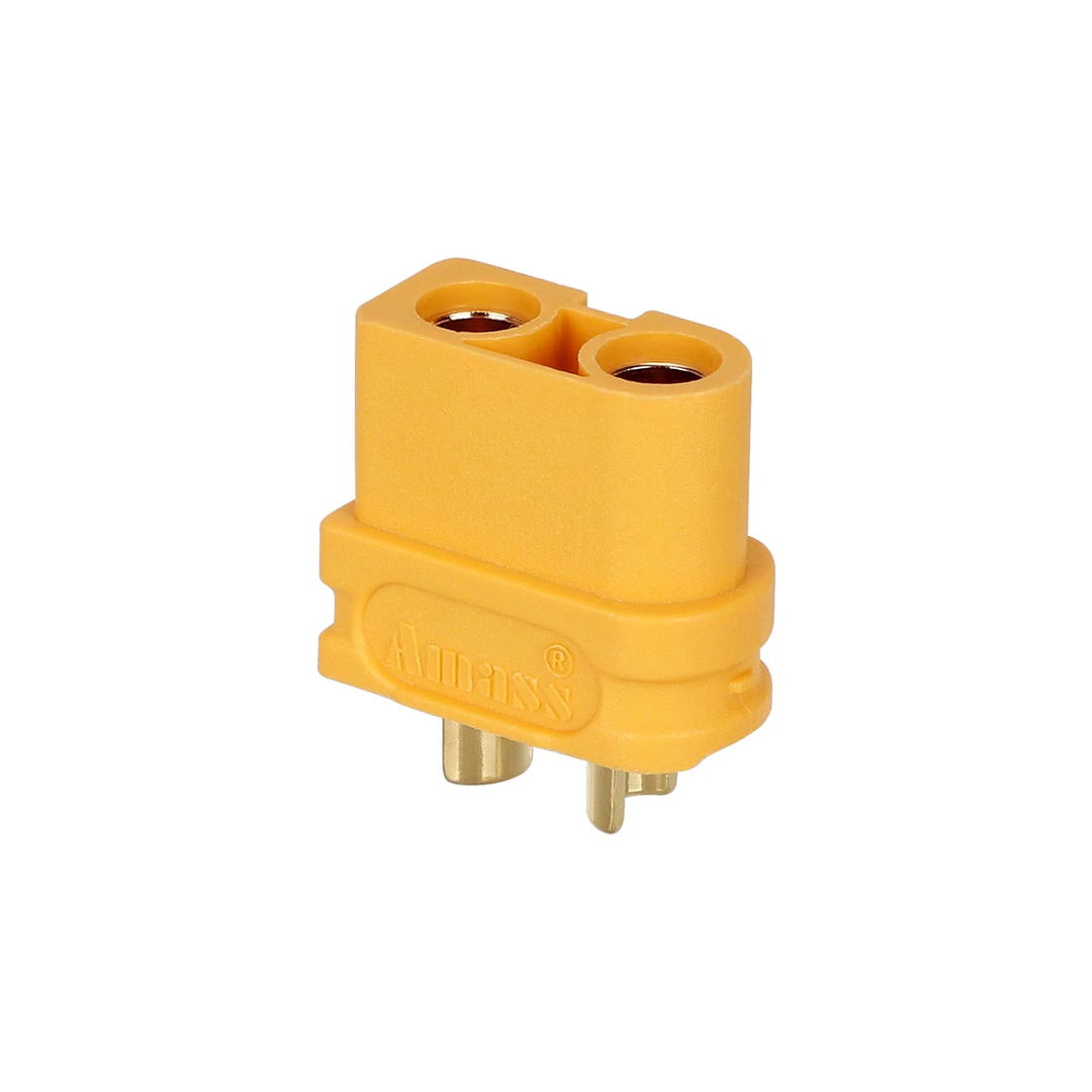 Amass XT60U-F Female Plug XT60U Upgraded Plug Connector with Gold-Plated Banana Plugs AMS XT60U-F Female Yellow Connector High Current Power Aviation Plug Socket Amass XT60 Connector