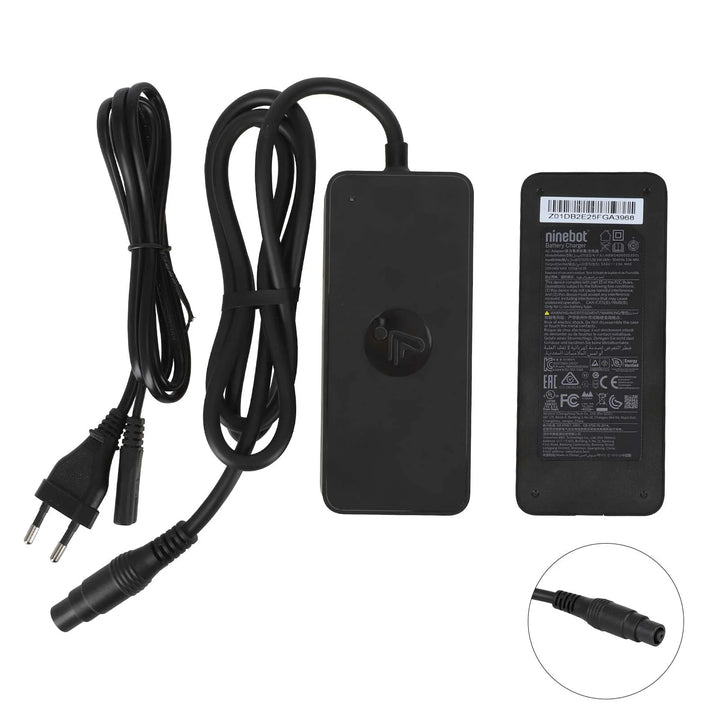 Original 53.6V3.9A Fast Charger for Segway Ninebot G3 F3 ZT3 Electric Scooter with Large RoundHead and EU Standard Fast Charger Electric Scooter Charger Power Adapter EU Standard Charger Battery Charging Transformer