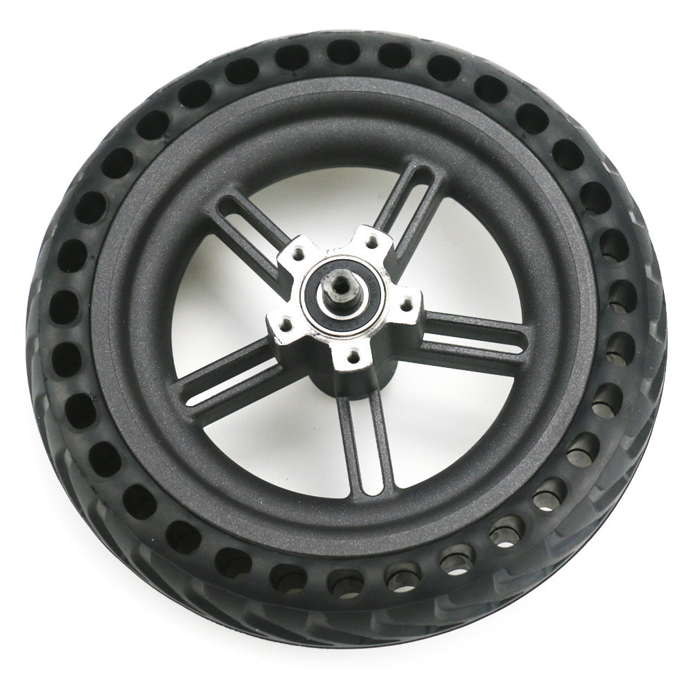 Cerchione ruota 8 1/2*2 con gomma piena per monopattino Xiaomi M365 1S Ruota e pneumatico integrati Cerchione originale a 5 fori con gomma piena a nido d&