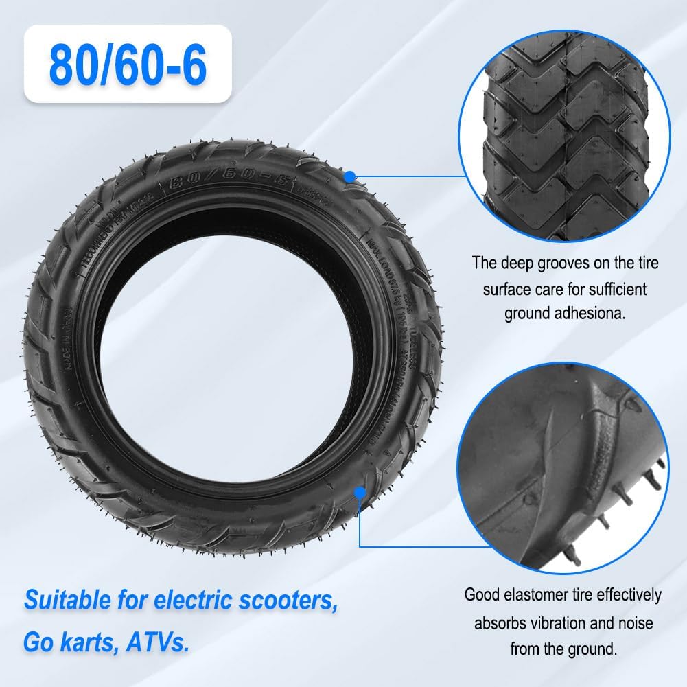 80/60‑6 Tubeless Tire