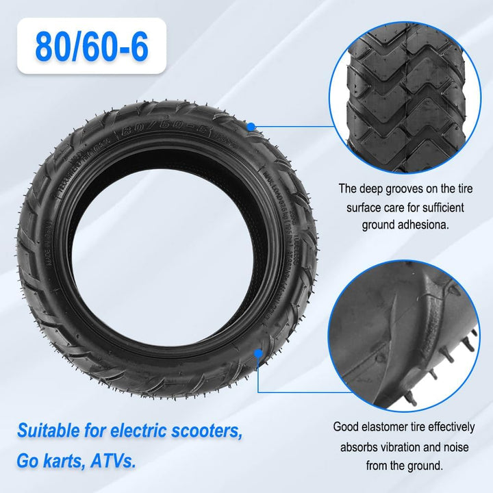 80/60‑6 Tubeless Tire
