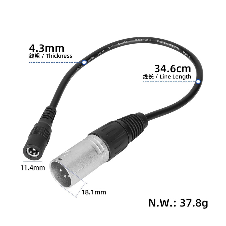 Cavo di alimentazione da DC2.1 a connettore scheda 4 pin, accessori per monopattino elettrico, cavo di conversione, trasmissione stabile
