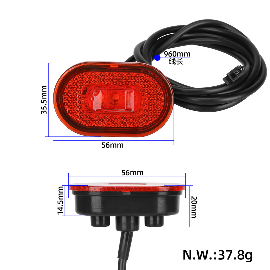 Luce Posteriore Monopattino Xiaomi 4 Ultra Fanale Posteriore di Avvertimento per Parafango Xiaomi 4 Ultra Accessorio LED Luce Posteriore Freno Posteriore Luce Posteriore per Monopattino Elettrico Xiaomi 4 Ultra