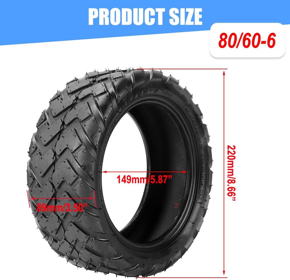 80/60‑6 Tubeless Tire