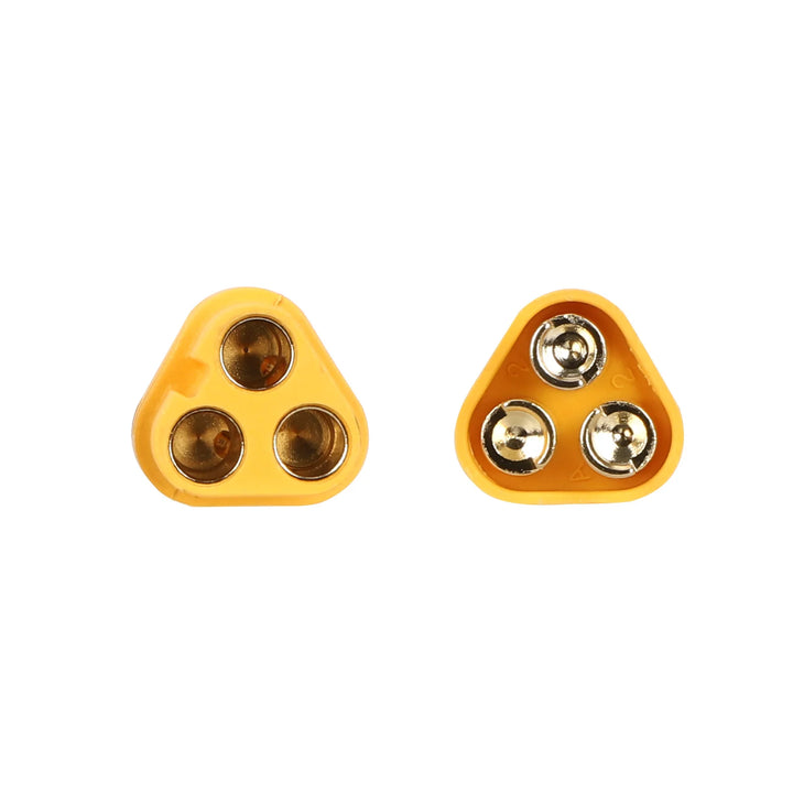 Amass MT60-F Female Plug MT60 Upgraded Plug Connector with Gold-Plated Banana Plugs AMS MT60-F Female Yellow Connector High Current Power Aviation Plug Socket Amass MT60 Connector