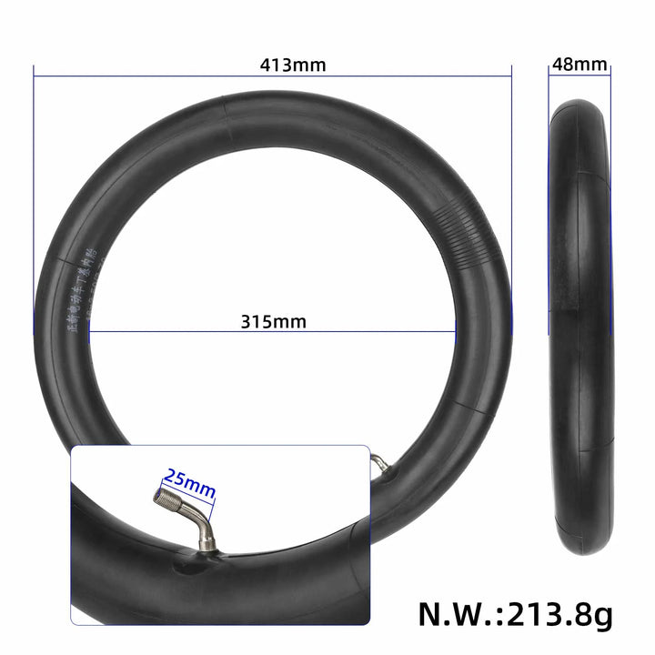 CST 16*2.5 Inner tTube with 60 Valve Inner Tube 16 x 2.50 E-Bike Gas Electric Scooters Tubes 16x2.5 with Bent Valve Stem Electric Scooter Accessories 16 Inch Camera
