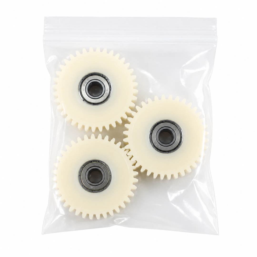 Large Straight-Tooth Nylon Gear Set – Pack of 3