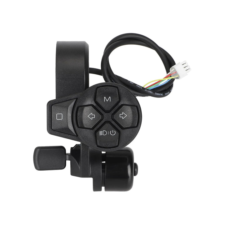 Original Turn Signal Switch with Bell for Segway Ninebot ZT3 F3 G3 ZT3 Pro ZT3 ProD ZT3 ProE Electric Scooter Throttle Speed Control Switch Accessory Rotary Knob Switch E-scooter Handlebar Steering Light Button