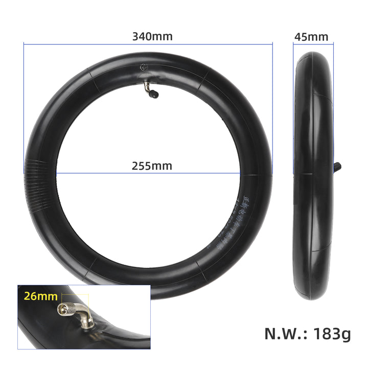 CST 14*2.5 Pneumatico Interno con Valvola Piega a 60 Gradi CST Pneumatici per Bici Elettriche da 14 Pollici 14X2.50 Gomma per Bicicletta per Bambini con Ugello Curvo Camera d&