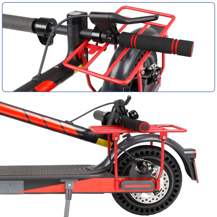 Scaffale portapacchi posteriore pieghevole rosso Ulip per monopattini Xiaomi M365 Pro PRO2 1S MI 3, portapacchi posteriore per E-Scooter, design compatto, leggero, per spazio di archiviazione aggiuntivo