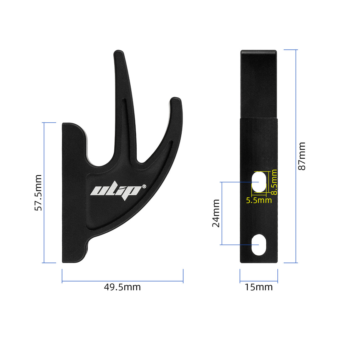 Ulip Black Front Metal Hook Storage Hook for Xiaomi M365 Pro 1S Pro2 Segway Ninebot GT1 GT2 Electric Scooter GT Series Scooter Accessories Parts