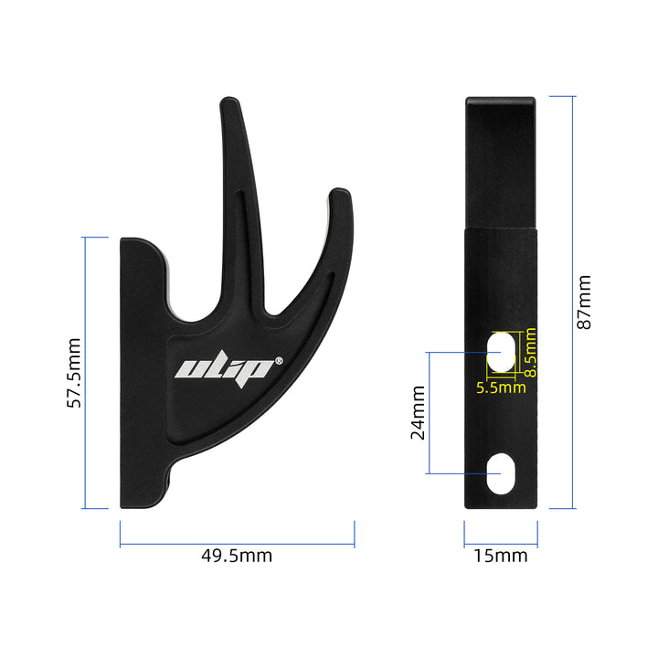 Ulip Black Front Metal Hook Storage Hook for Xiaomi M365 Pro 1S Pro2 Segway Ninebot GT1 GT2 Electric Scooter GT Series Scooter Accessories Parts