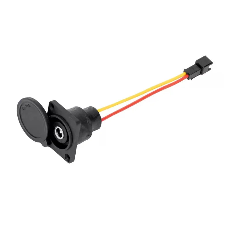 Electric Bicycle Charging Head 36V/48V Lithium Battery Output Line Round Male and Female Base DC2.1 Charger Plug Socket