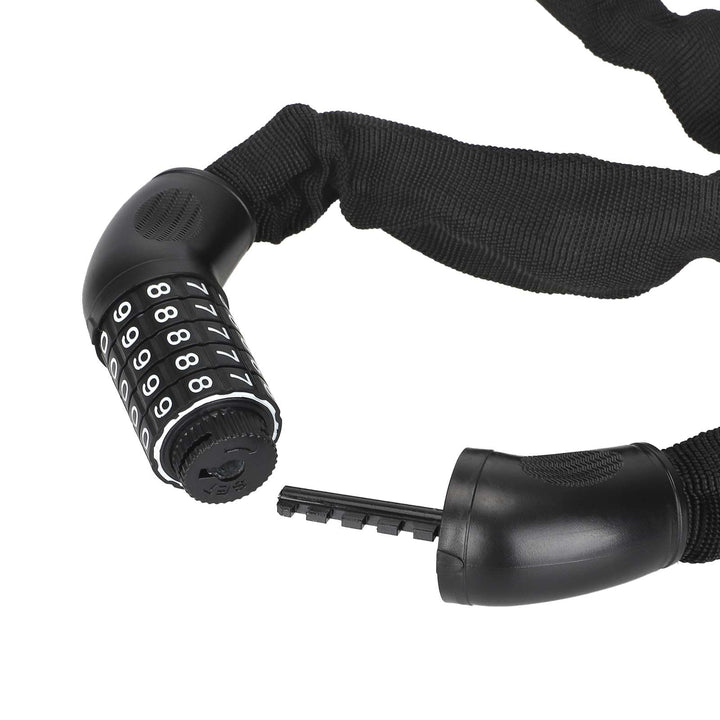 Lucchetto per moto elettrica con combinazione, lucchetto a catena per bicicletta, antifurto per bicicletta, lucchetto a catena portatile, lucchetto per mountain bike
