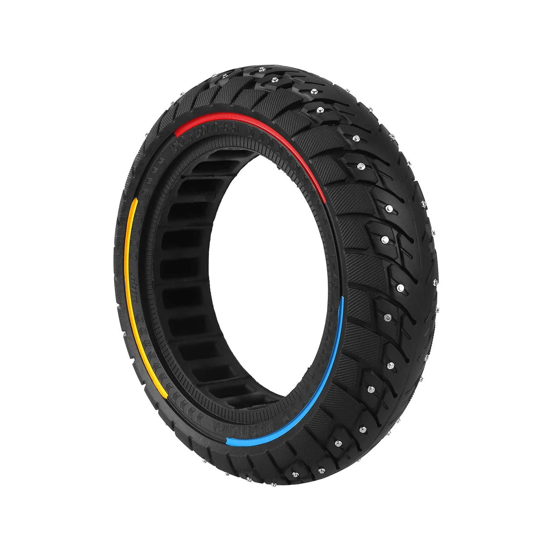 Ulip 10*2.5 60/70-6.5 Solid Tire with Three Colours Circle Anti Slip Screws and 45mm Slot for Max G30 Scooters Ulip 10*2.5 Honeycomb Explosion-proof Tires Max G30 G30D G30LP F2 F2 PRO F2 PLUS Electric Scooter 60/70-6.5 Solid Parts