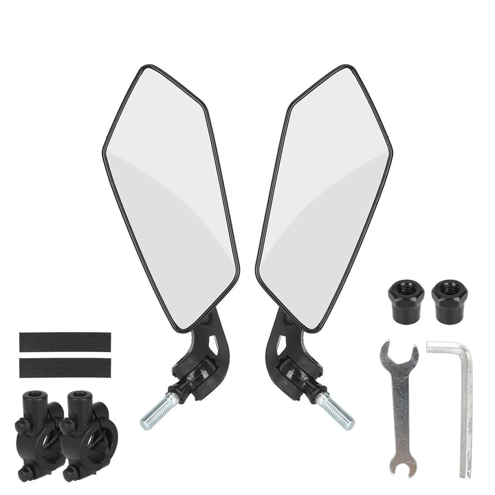 Specchietto retrovisore per bicicletta orientabile a 360 gradi, diametro riflettore 2-2,4 cm, specchietto retrovisore per bicicletta elettrica orientabile a 360 gradi, specchietto retrovisore piatto