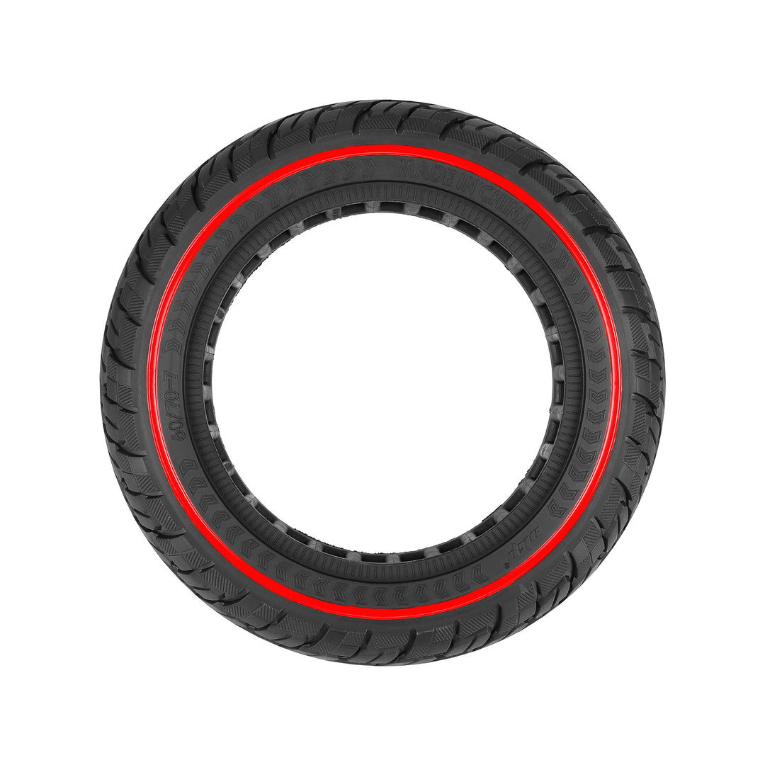 Ulip 60/70-7.0 Solid Tire with Red Circle for Xiaomi 4 Pro 4 Pro Max Scooters 10 Inch 60/70-7.0 Off-Road Solid Tire without Inflation Puncture-proof Tyre for Xiaomi Mi 4 PRO Tires Electric Scooter Parts