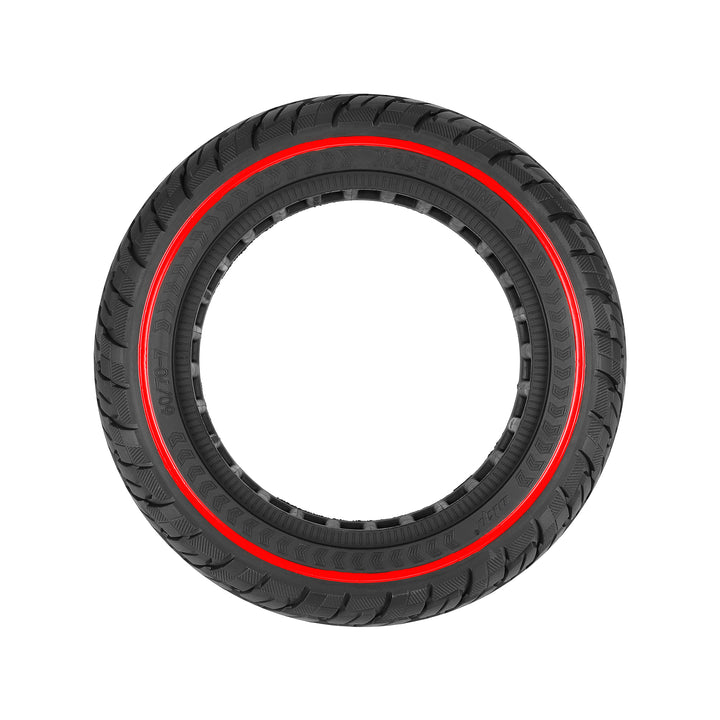Ulip 60/70-7.0 Solid Tire with Red Circle for Xiaomi 4 Pro 4 Pro Max Scooters 10 Inch 60/70-7.0 Off-Road Solid Tire without Inflation Puncture-proof Tyre for Xiaomi Mi 4 PRO Tires Electric Scooter Parts