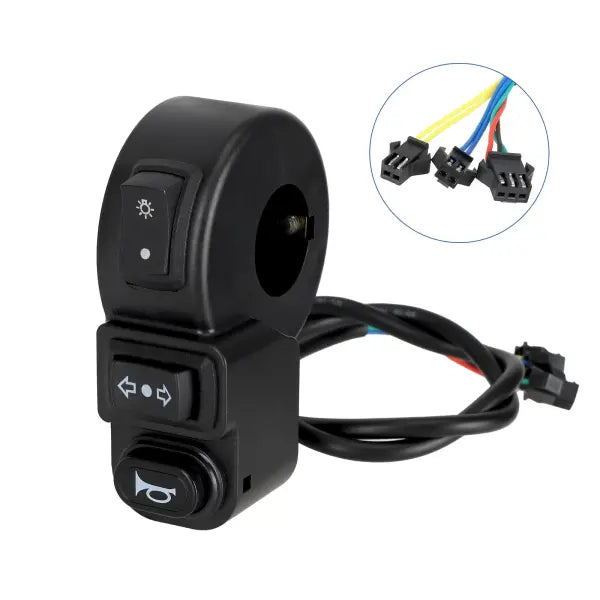 Black 3-function switch (wire length 50cm)