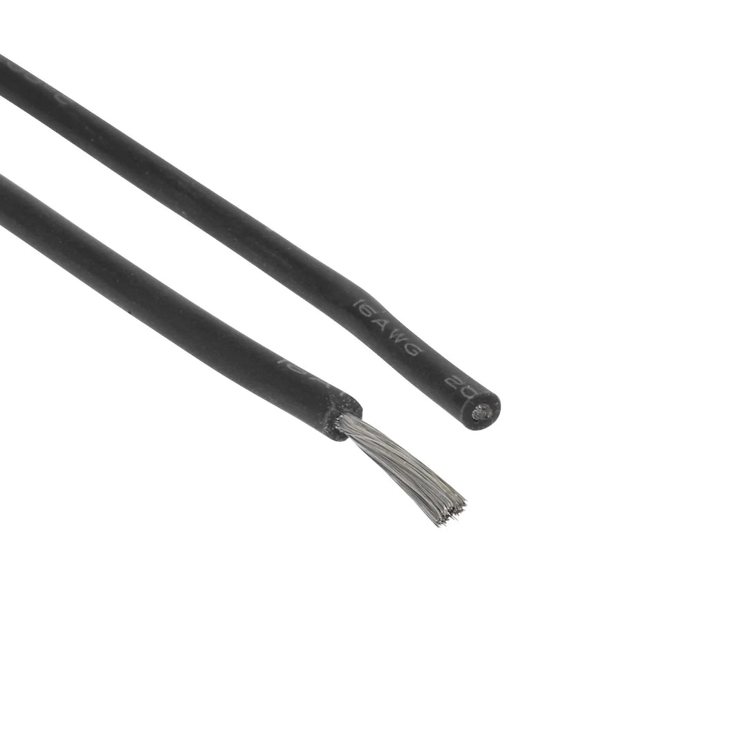 Cavo Solare in Silicone Nero 16AWG Extra Morbido Alta Temperatura 30m Flessibile Prolunga in Rame Stagnato Cavo Batteria DC Sistema Pannello Fotovoltaico
