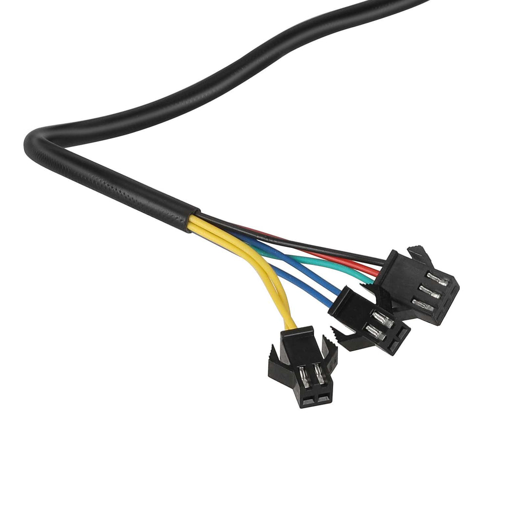 Black Three Function Switch Line Length 170cm Electric Vehicle Multi-Function Combination Switch Tricycle Waterproof Horn Headlight Steering Three-In-One Switch Button