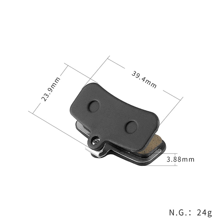 Freno a disco semimetallico per AHIMANO SAINT M810 M820 ZEE M640 e QUADIEM Pastiglie freno a disco Parti per scooter elettrici Parti di ricambio per biciclette Freno a disco in resina Parti di attrito per biciclette Freno a disco per mountain bike