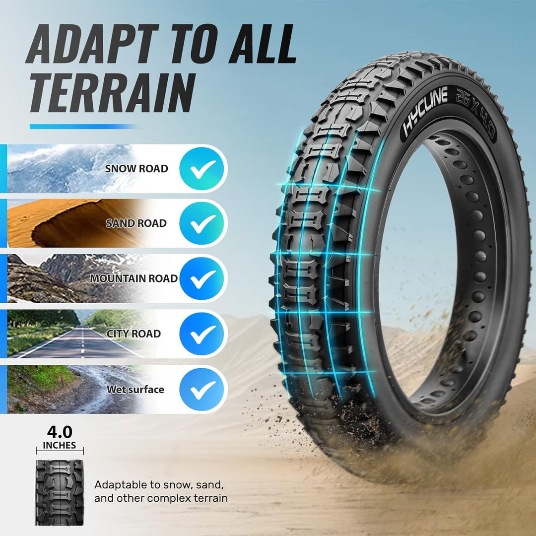 Tire: 20x4.0/26x4.0