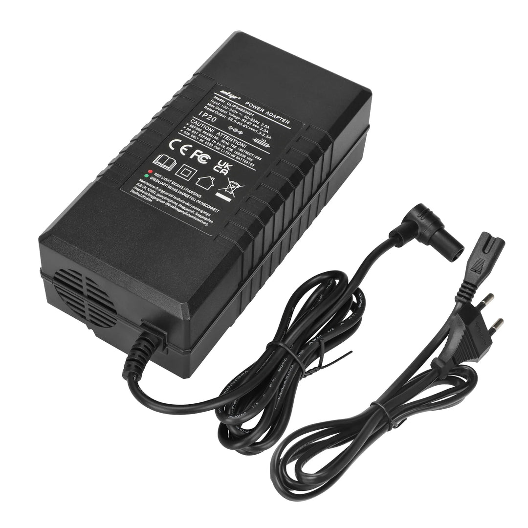 Ulip 54.6V2.3A Charger with Hollow Head EU Plug For Xiaomi 4 Pro 2nd Gen Xiaomi 4 Ultra Navee S65 Xiaomi 5 Xiaomi Pro Scooter Ulip 54.6V 2.3A Transformers European Standard Battery Charger Electric Scooter Power Adapter Charging Equipment Accessories