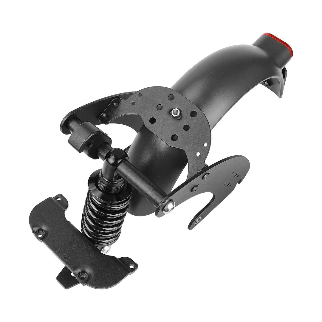 Black V2 rear suspension for G30 Max Scooter with PATENT Max G30LP/G30LE/G30E Rear Suspension Rear Shock Absorber with Rear Fender with License Plate and Enlarged Taillights