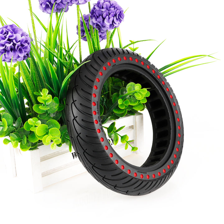 Pneumatico solido da 8,5 pollici con punti rossi Pneumatico solido per scooter elettrico 8,5 pollici 8,5x2,0 8 1/2*2 50/75-6.1 per Xiaomi M365 Ruota in gomma 8,5&