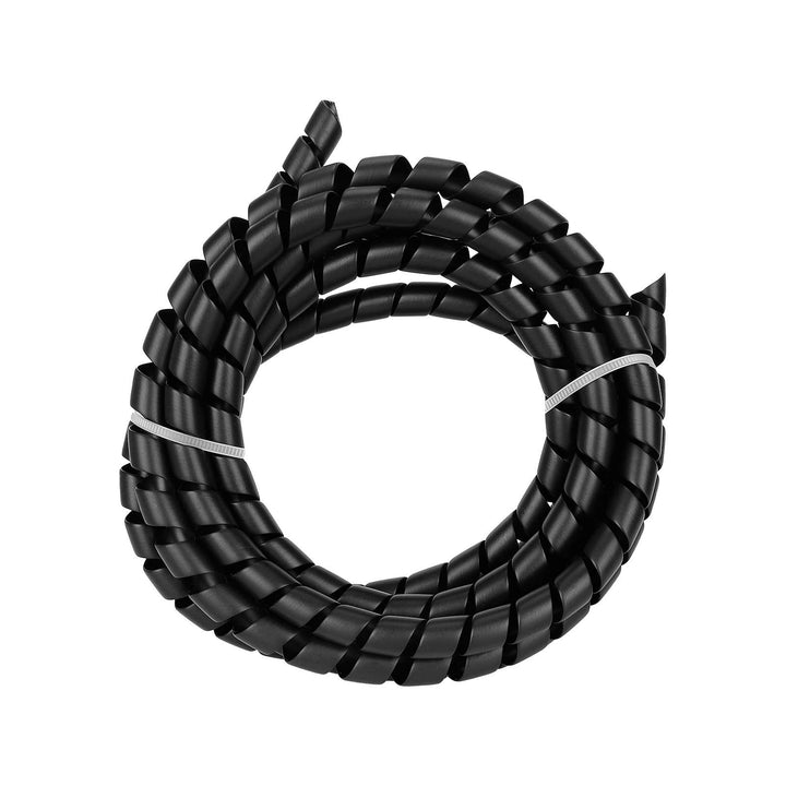 Black 8mm 2M Winding Protection Line Winding Tube of ZERO 8 10 10X Electronic Scootor DT3 DT thunder KAABO KUGOO NINEBOT Skateboard Compact Parts Cable Protection Sleeve Anti-Bite Tube Protection Sleeve Spiral Wrap Winding Protector Pipe Protection