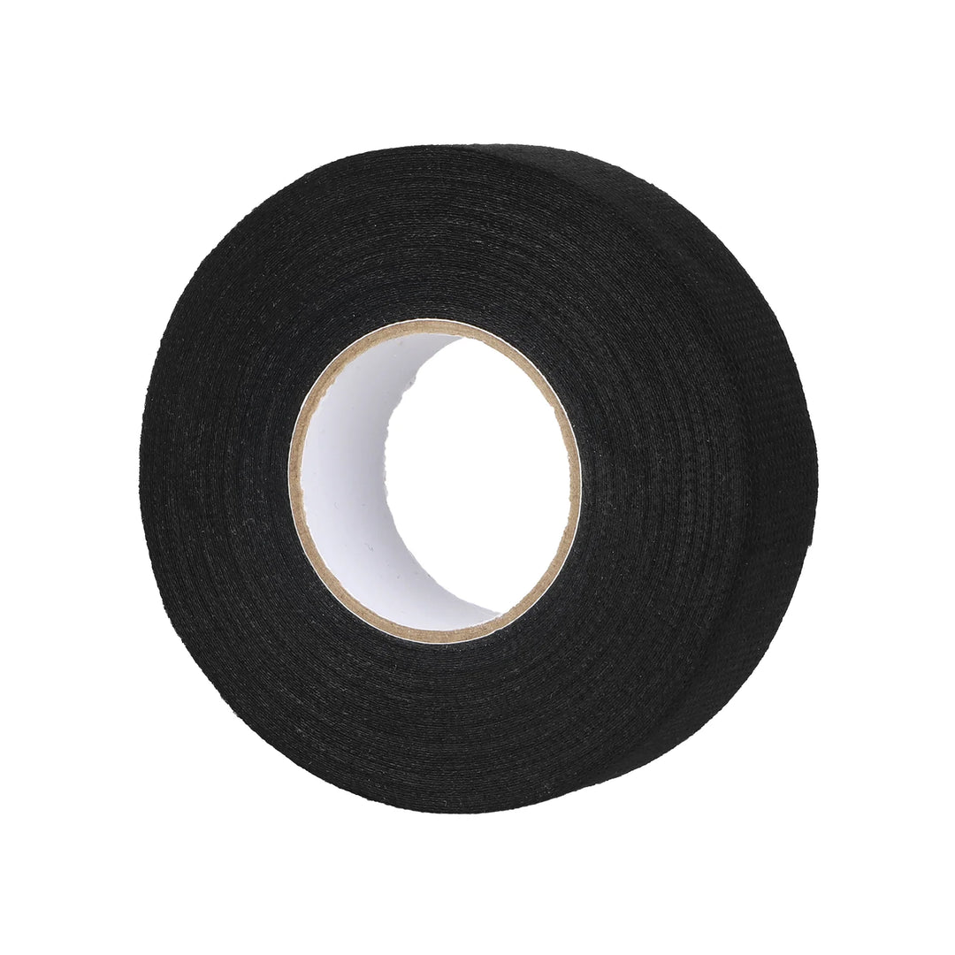 1PC 15mm/15 Meters Black New Adhesive Cloth Tape Industrial Tape For Cable Harness Wiring Loom 15mm Wire Harness Tape Cloth Fabric Adhesive Heat-resistant Loom Wrap For Automotive Electrical Insulation Cable Fixed
