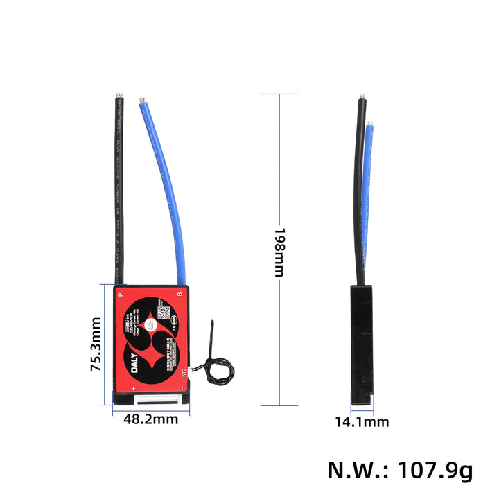 DALY 3.7V 18650 Smart BMS 13S 48V 40A con interruttore Soft on/off per il controllo della scarica di potenza per E-bike Scooter