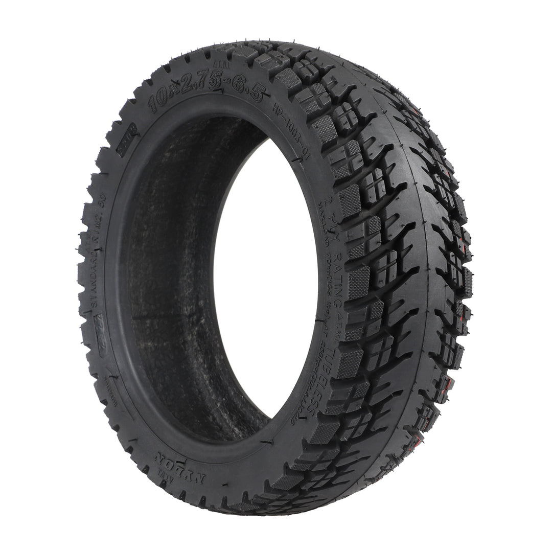 Ulip 10 Inch 10*2.75-6.5 E-Scooter Vacuum Tyre with Valve 10*2.75-6.5 Widen Tubeless Tire with Valve 10X2.75-6.5 Off-road Tires Parts Off-road Tire for Smartgyro Speedway,Rockway,Crossover Kugoo G3, Speed 5 DT 3 Electric Scooter