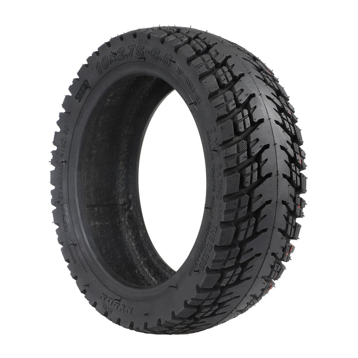 Ulip 10 Inch 10*2.75-6.5 E-Scooter Vacuum Tyre with Valve 10*2.75-6.5 Widen Tubeless Tire with Valve 10X2.75-6.5 Off-road Tires Parts Off-road Tire for Smartgyro Speedway,Rockway,Crossover Kugoo G3, Speed 5 DT 3 Electric Scooter