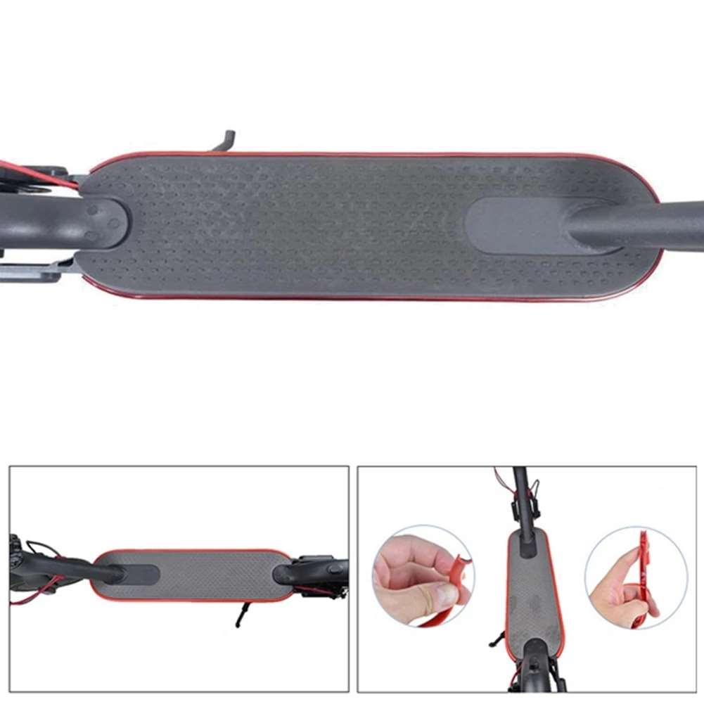 8M Electroplating Red Anti-collision Strip for Xiaomi M365 Pro 1S Scooter Bumper Strip with Electroplating Rubber for Bike 8M Car Decor Car Wheel Rim Protector Sticker Chrome Moulding Strip Trim Grille Bumper Decoration Tire Hub Lights Exterior