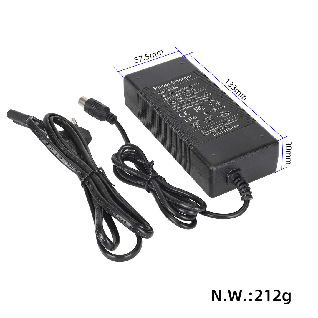 Caricabatterie 42V2A con spina UE Mi per Segway Ninebot ES1/ES2 Xiaomi M365 Pro Pro2 1S, adattatore di alimentazione per monopattino elettrico 36V2A, standard europeo