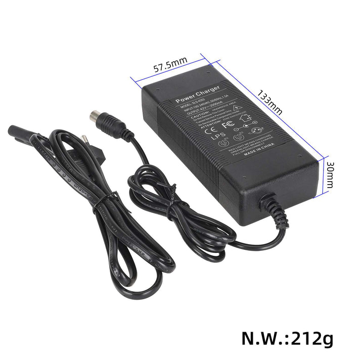 Caricabatterie 42V2A con spina UE Mi per Segway Ninebot ES1/ES2 Xiaomi M365 Pro Pro2 1S, adattatore di alimentazione per monopattino elettrico 36V2A, standard europeo